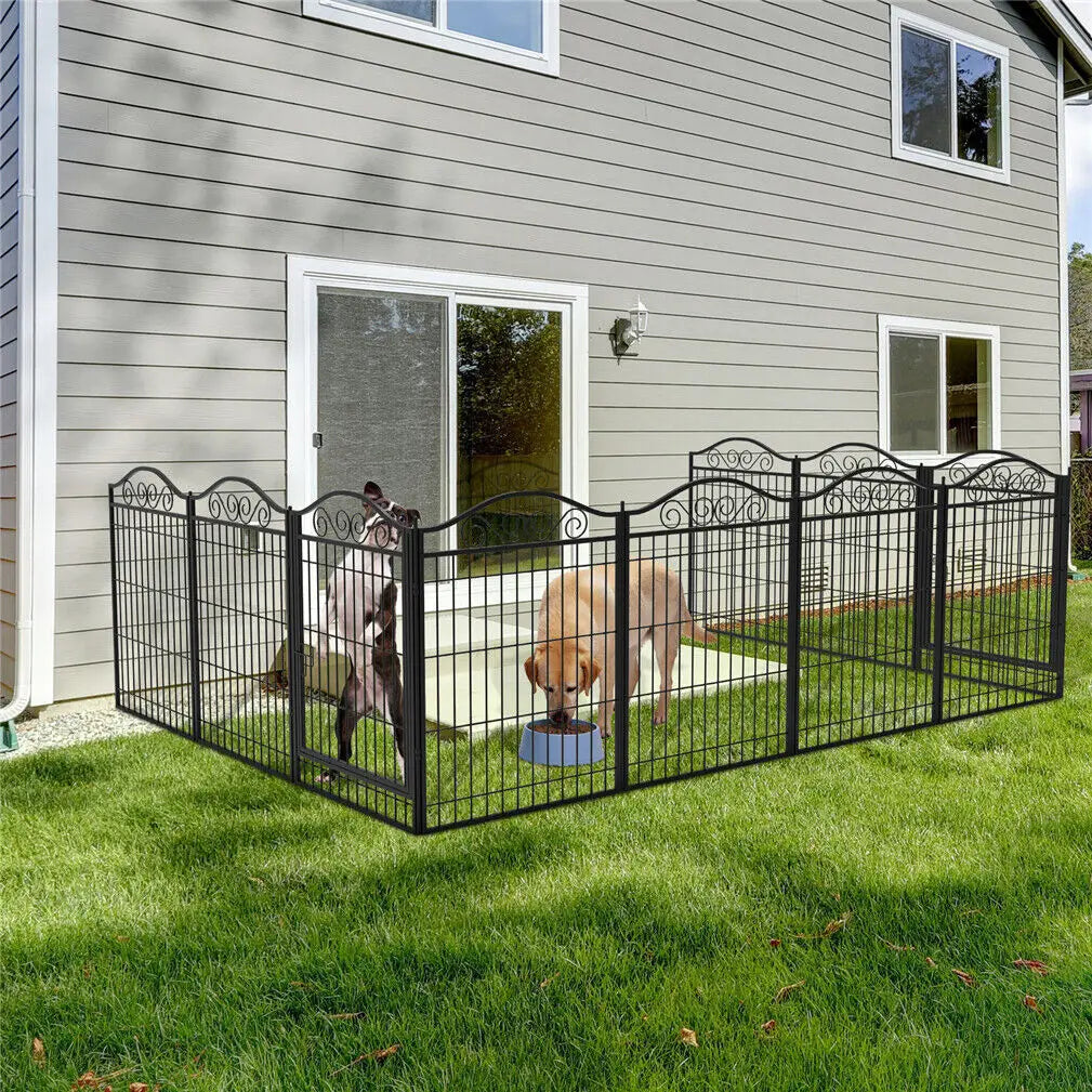 Bingopaw Heavy Duty Metal Dog Playpen Exercise Kennel