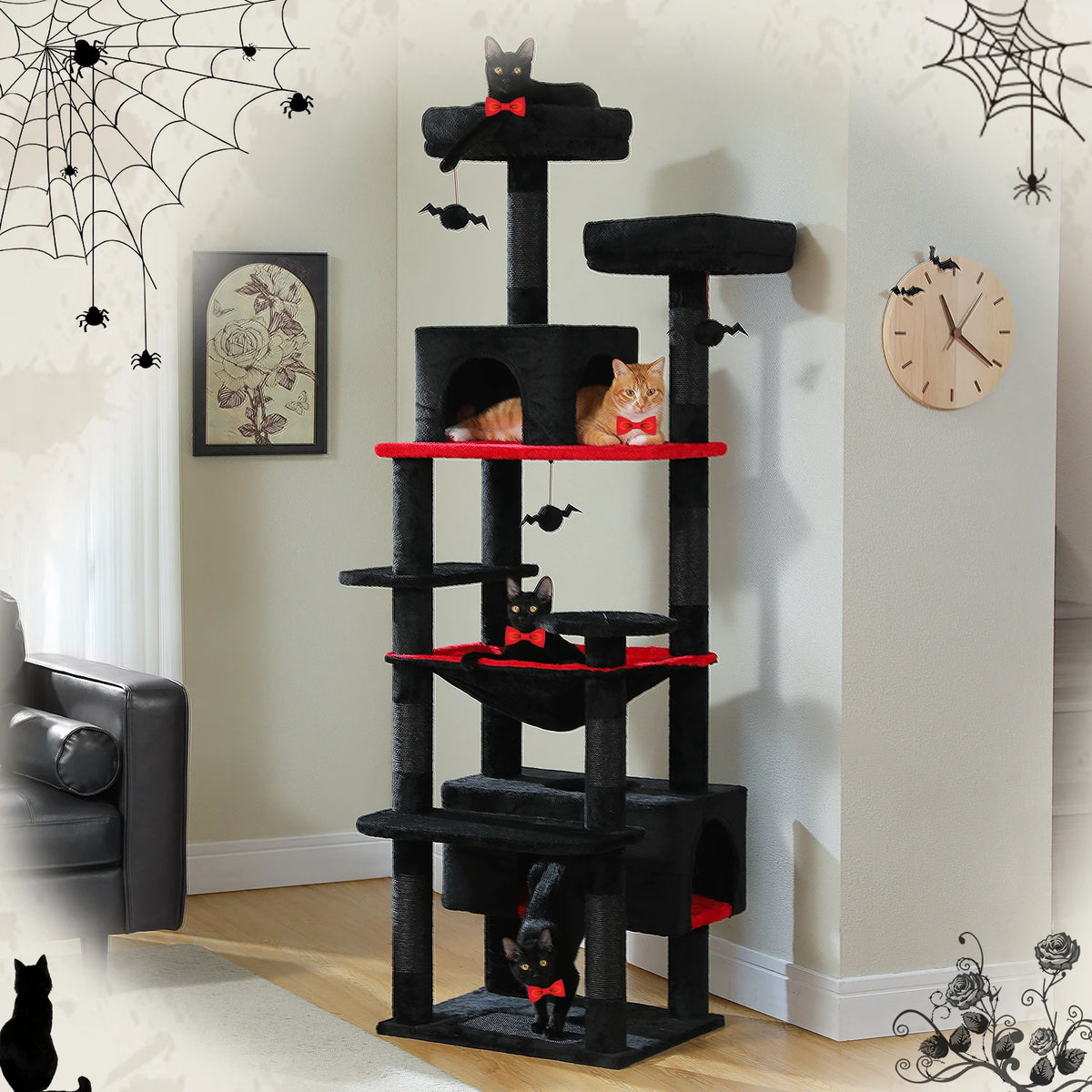 PAWZ Road Multi Tier Cat Tree Tower Sisal Posts Hammocks Condos