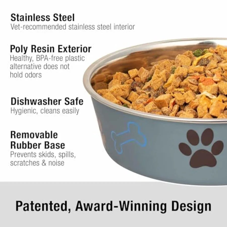 Stainless Steel Spill Proof Dog And Cat Bowls For Pets