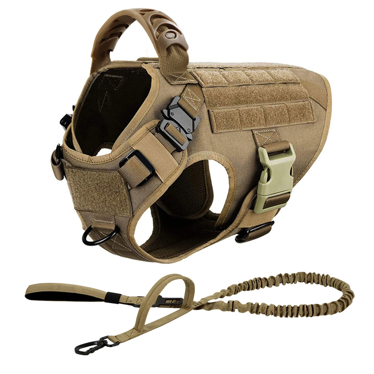PETRAVEL Padded Nylon Dog Harness And Leash Set Quick Release