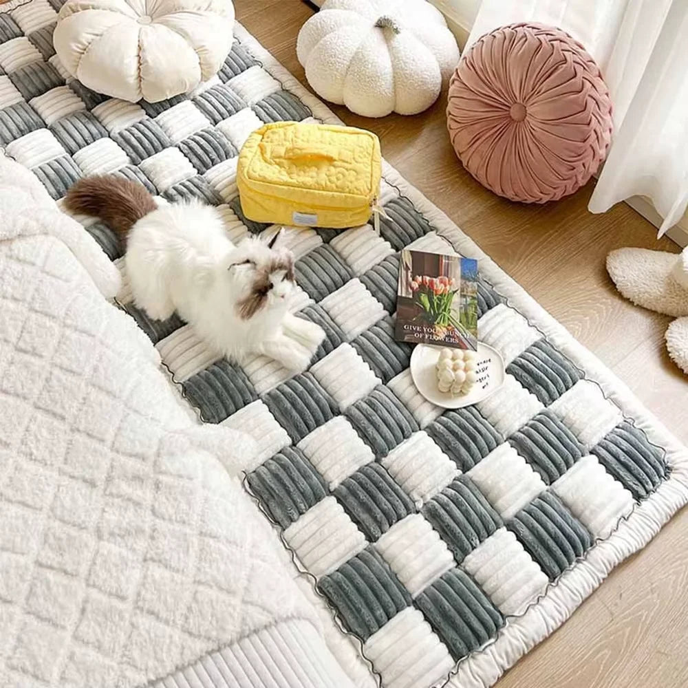 CWV Waterproof Coral Fleece Dog Bed Mat Car Seat Cover