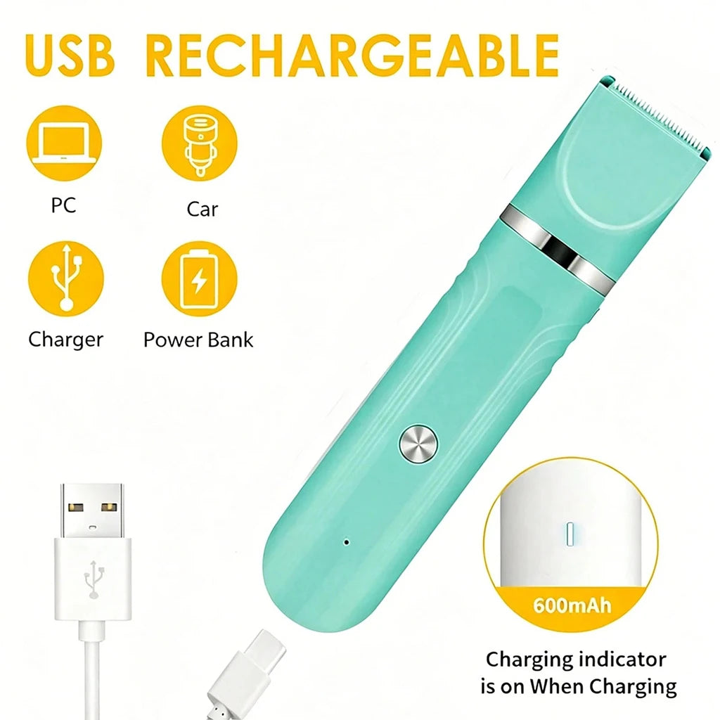 SHUYU 4-in-1 Rechargeable Pet Hair Clipper And Grooming Kit