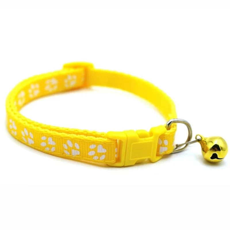 Adjustable Cat Kitten Collar with Bell and Ribbons