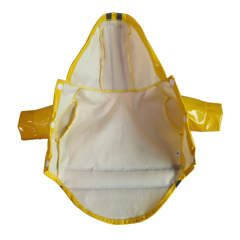 Waterproof PU Reflective Pet Raincoat For Dogs And Cats